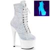 Pleaser - ADORE1020LG Bottes de plateforme, Pole dance chaussures - Chaussures de pole dance - Blanc Product image